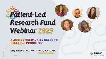 Patient-Led Research Fund Webinar Poster