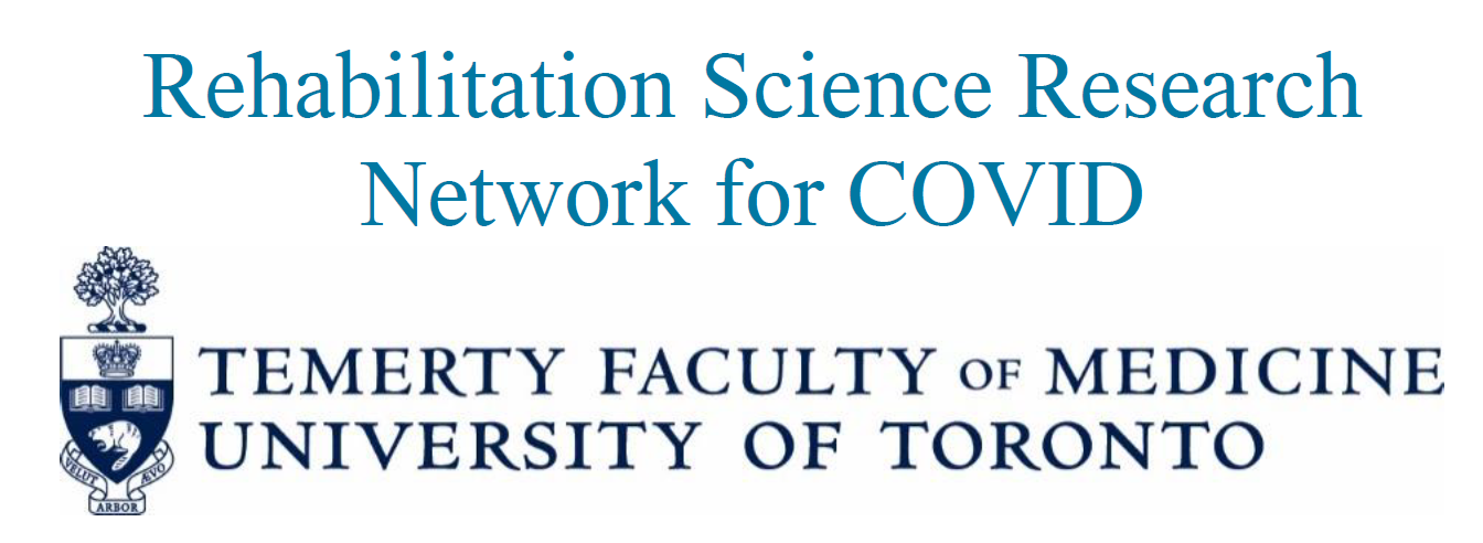 Logo for the Rehabilitation Science Research Network for COVID