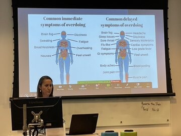 Jessica DeMars, PT, presenting at the Special Rehab Grand Rounds
